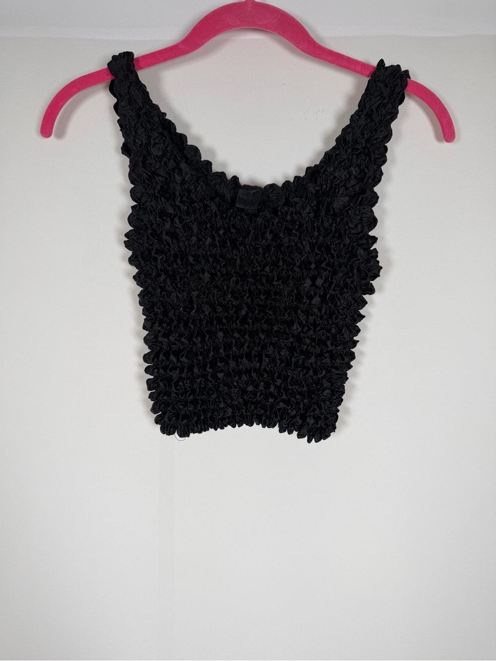 Women’s Black Popcorn Tank Top